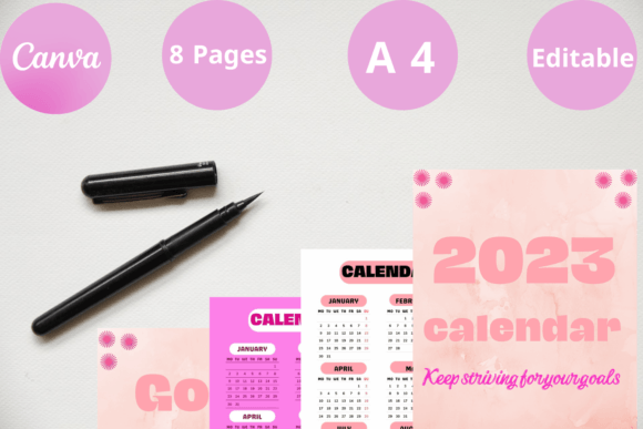 Download Best Calendar Canva Templates 2023 - Premium Bundle