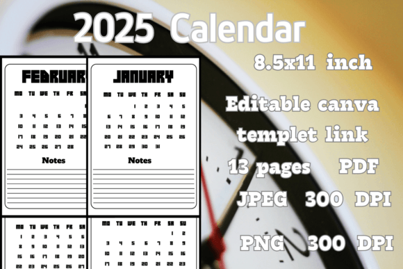 Download 2025 Calendar with Notes - Premium Resources